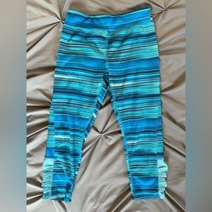 Blue and green joggers.